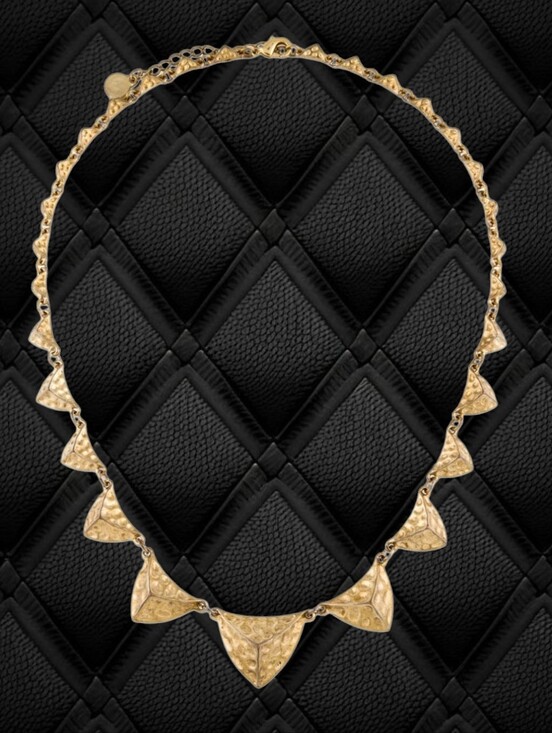 House of Harlow 1960 Jewelry - House of Harlow 1960 Textured Triangles Graduated Necklace